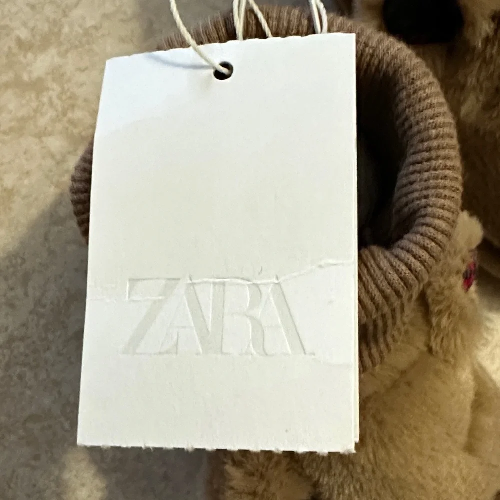 Zara Kids Cozy Brown Animal Slippers capibara slippers socks